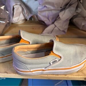 Vans X TNA Mint and Orange Slip-On Asher